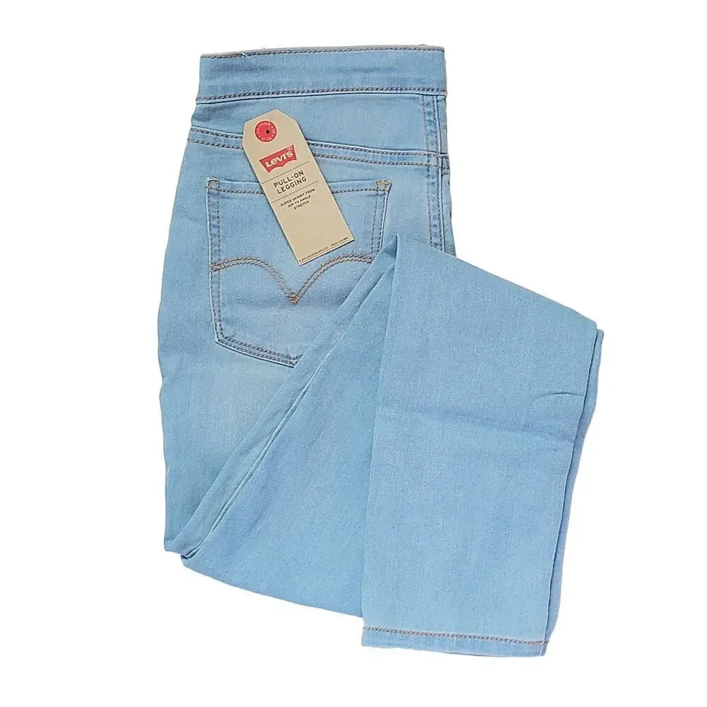 New! Levi's Big Girls Pull On Denim Leggings Stretch Skinny Jeans